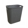 Caino Rectangular Basket With Lid 14L, White & Grey