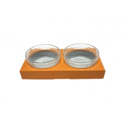 2 Pcs Glass Bowl Set