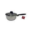 Capsule Bottom Saucepan w/G Lid, Elegant -16cm