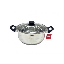 Capsule Bottom Saucepot w/G Lid, Elegant - 24cm 