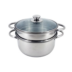 3pcs. 4qt.Steamer Set - 2Ltrs./ 20cms.
