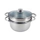 3pcs. 4qt.Steamer Set - 2Ltrs./ 20cms.