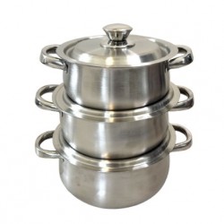 3pcs. Chefs Casserole Set w/lid 18/20/22cm