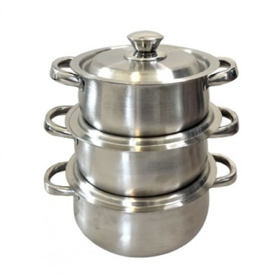 3pcs. Chefs Casserole Set w/lid 18/20/22cm 3pcs. Chefs Casserole Set w/lid 18/20/22cm