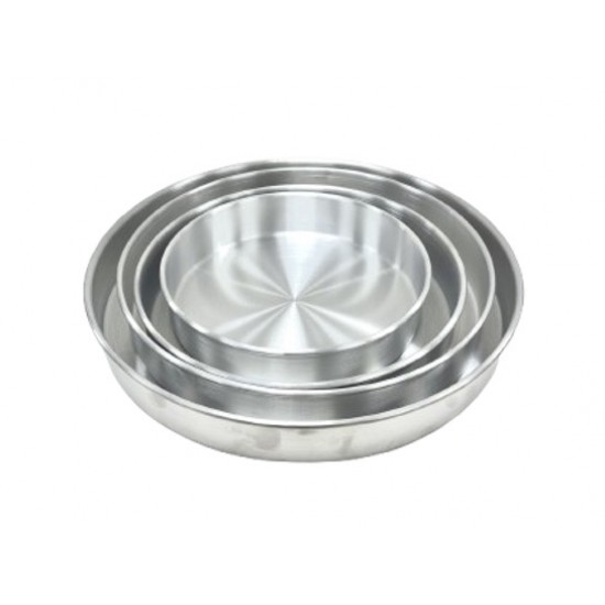 Aluminum Cake Pan, Round- 10/12/14/16 X 2"- Heavy (Indian) Aluminum Cake Pan, Round- 10/12/14/16 X 2"- Heavy (Indian)