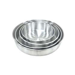 Aluminum Cake Pan, Round- 10/12/14/16 X 3"- Heavy (Indian)