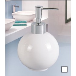 White Round Soap Dispenser 36/C