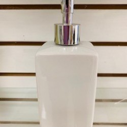 Square White Soap Dispenser 48/C