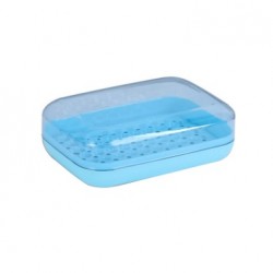 Net Soap Case (Crystal), Blue and Pink 