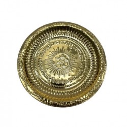 Brass Plate  7" - Gayatri