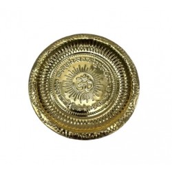 Brass Plate  7" - Gayatri