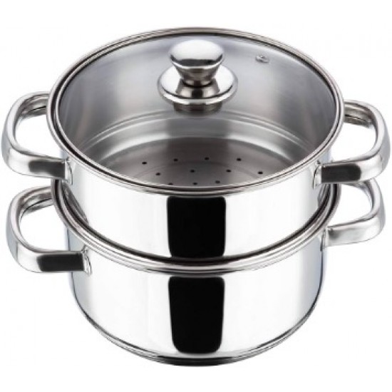 Belly Saucepot + Steamer w/lid - 2 Tier, 18cm Belly Saucepot + Steamer w/lid - 2 Tier, 18cm