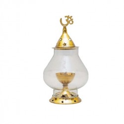  Brass Diya Batti - Glass (LAMP)
