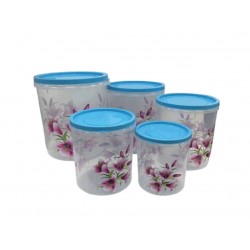 5pcs Plastic Canister- BLUE