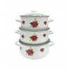 6pc Enamel Cookware Set - (Purple)-4/C