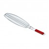 B.B.Q. Grill-Fish, LARGE, Chrome 39.5x14x70CM 