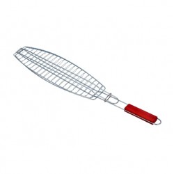 B.B.Q. Grill-Fish, LARGE, Chrome 39.5x14x70CM 