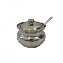 Ghee Pot w/Spoon & Lid  #4