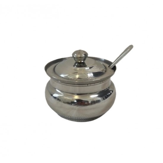 Ghee Pot w/Spoon & Lid #4 Ghee Pot w/Spoon & Lid #4