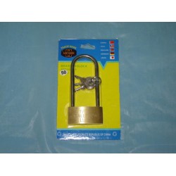 50mm Brass Padlock -Long Shackle,300/C M/24