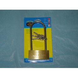 60mm Brass Padlock -Long Shackle,300/C M/24