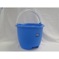 10 Litre Bucket with Plastic Handle(Red/Blue/Green),48/C M/24