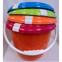 20 L Storage Bucket with clips and plastic handle,24/C M/12