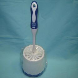 Deluxe Blue/White Toilet Brush,48/C M/12