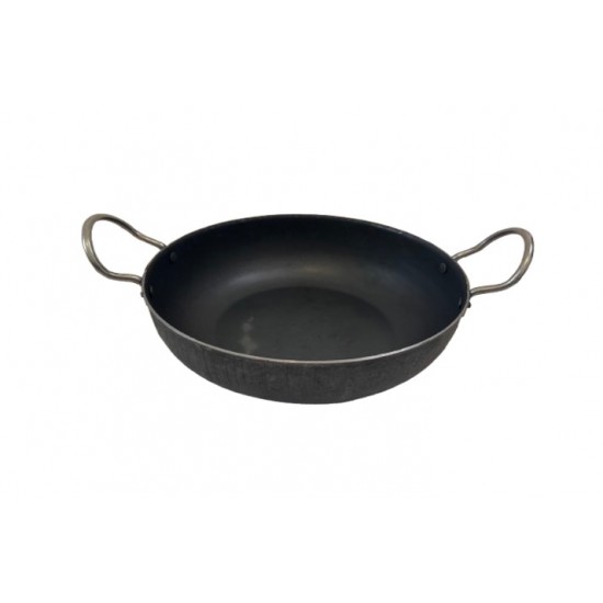 4pcs. Iron WOK / Kadai - FLAT 20/22/24/26cms 4pcs. Iron WOK / Kadai - FLAT 20/22/24/26cms