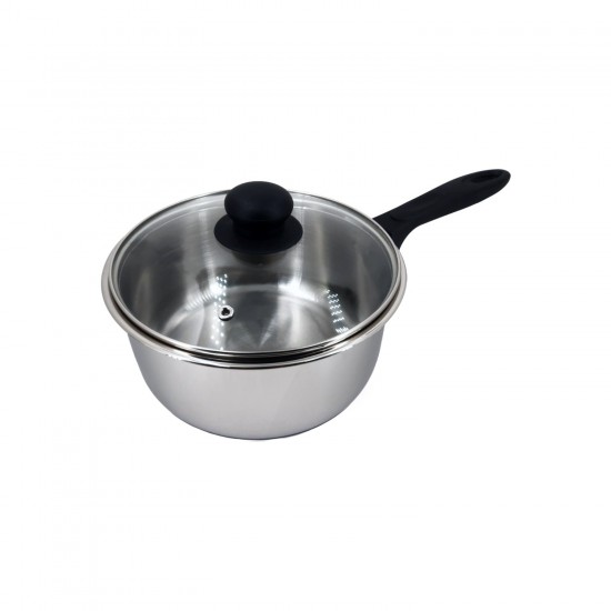 Capsule Bottom Saucepan w/G Lid, Elegant -20cm