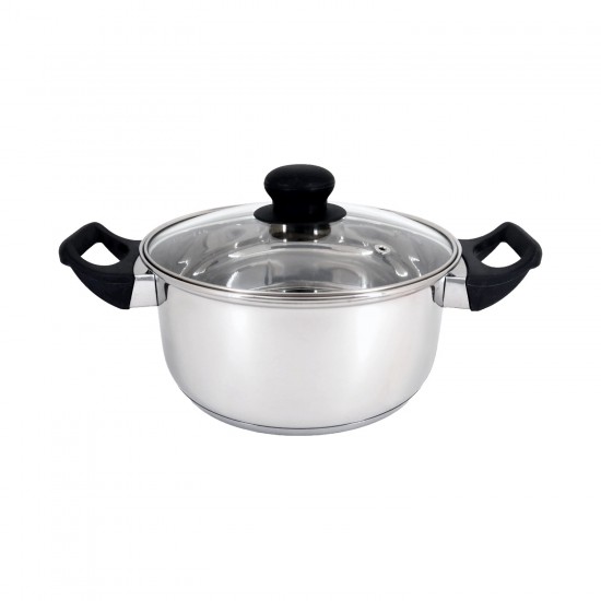 Capsule Bottom Saucepot w/G Lid, Elegant - 24cm 
