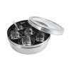 Spice Container (Masala Dabba) # 13/22cm  SEE THROUGH
