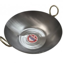 Iron WOK / Kadai, FLAT #16, 42cms 