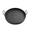 Jalebi Kadai Flat Wok 24", Heavy IRON