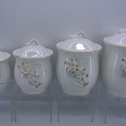 4 PC Canister Set - Lily Design