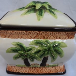 Palm Tree Cookie Jar,6/C M/2