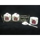 3pc Jam Jar w/ Spoon and Stand (C) Burgandy 24/C M/6 3pc Jam Jar w/ Spoon and Stand (C) Burgandy 24/C M/6