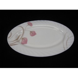 14' Oval Platter (Pink & White),24/C M/12