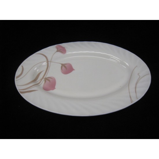 14' Oval Platter (Pink & White),24/C M/12