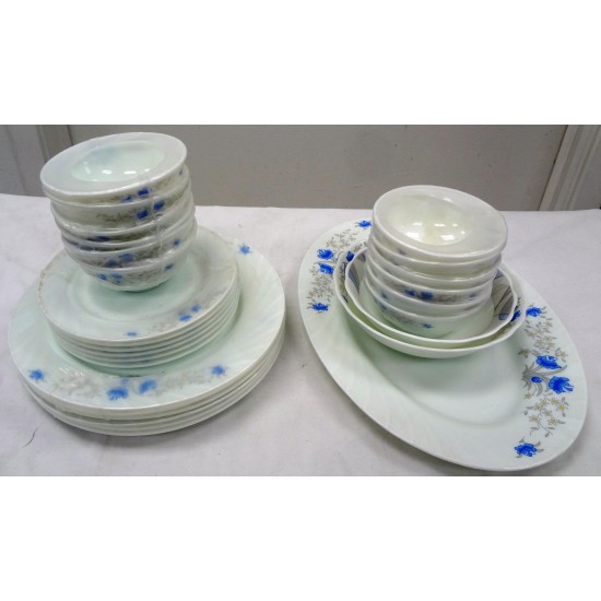 27pcs Dinner Set (Blue),2/C