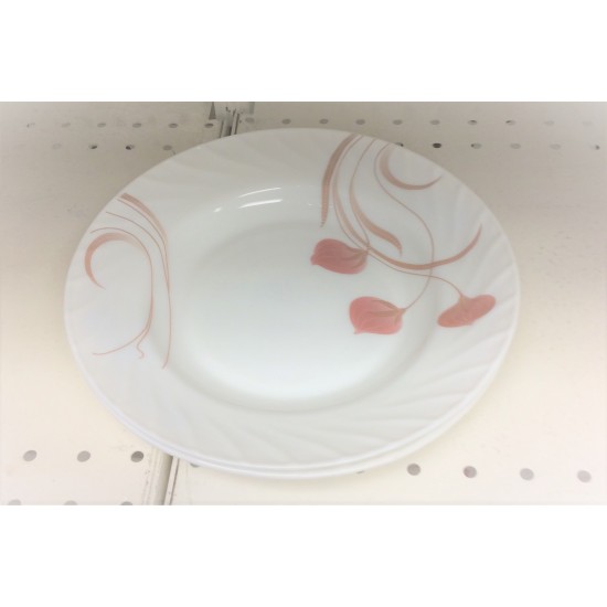 Opal ware 9" Soup Plate - Pink