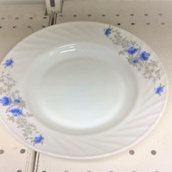 Opal ware 9" Soup Plate - Blue