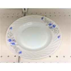 Opal ware 9" Soup Plate - Blue