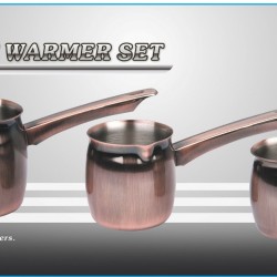 3 PC Coffee Warmer - Copper