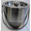 S/S Ice Bucket With 6 Broad Ribbs (16cmX16cm),12/C M/4