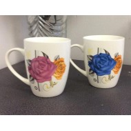 Flower Design Coffee Mugs (ROUND),72/C