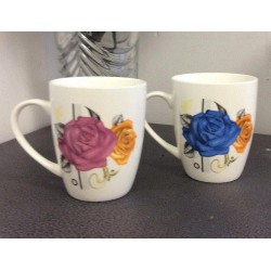 Flower Design Coffee Mugs (ROUND),72/C