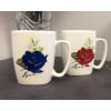 Flower Design Coffee Mugs(SQUARE),72/C