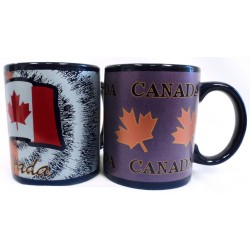 Metalic Canada Mugs--Black&Gold