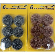 6 Pc. Metal Scourer Set,96/C M/48